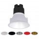 Foco Downlight LED COB Fijo Redondo Ø109mm 12w Konic NIKE XL, Blanco, Negro, Gris, Rojo ó Dorado